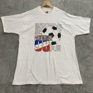 Vintage Shirt Mens XL 1998 Viva La France Champion Du Monde De Futbol World Cup